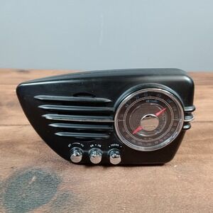 Polyconcept Streamliner Radio AM FM Portable Black Good Vintage Car Style 541892